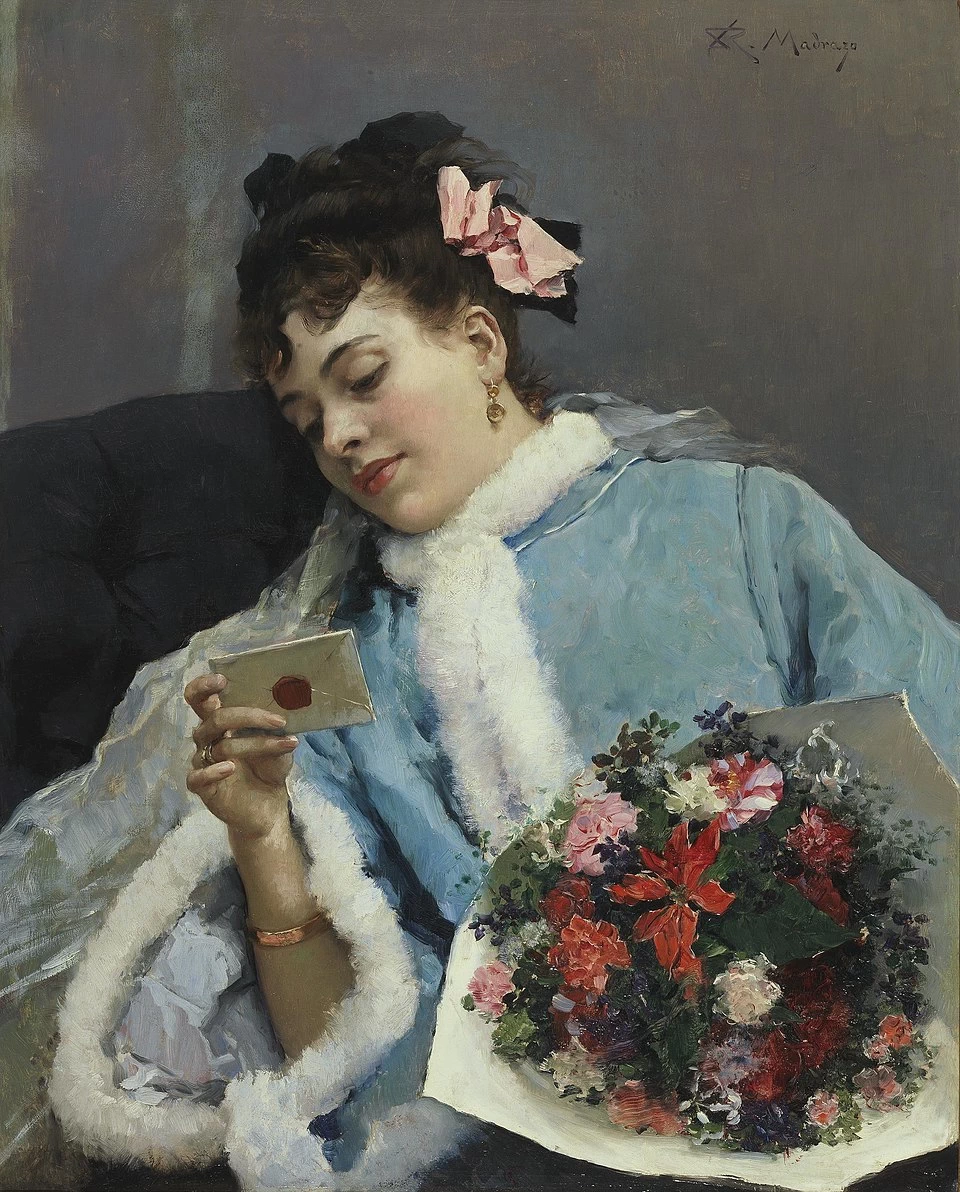 Raimundo Madrazo - La lettera d'amore, Museo del Prado, Madrid